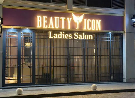 LED-illuminated sign board