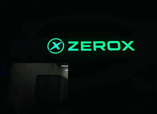 Shopfront sign board example